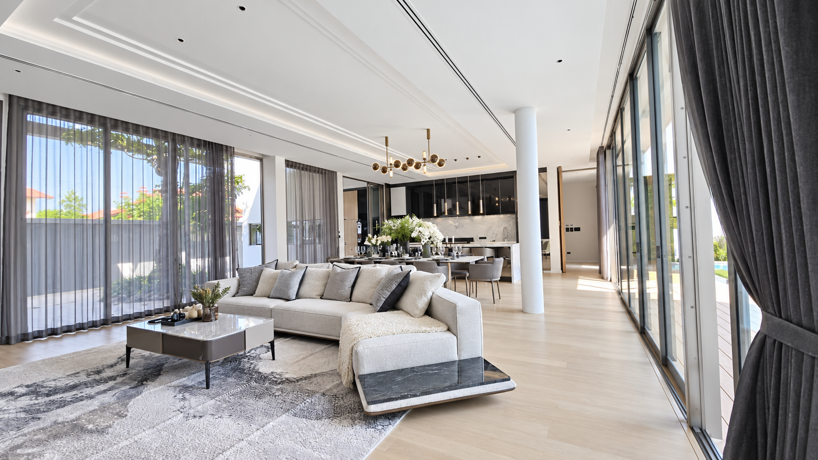Open-plan living room