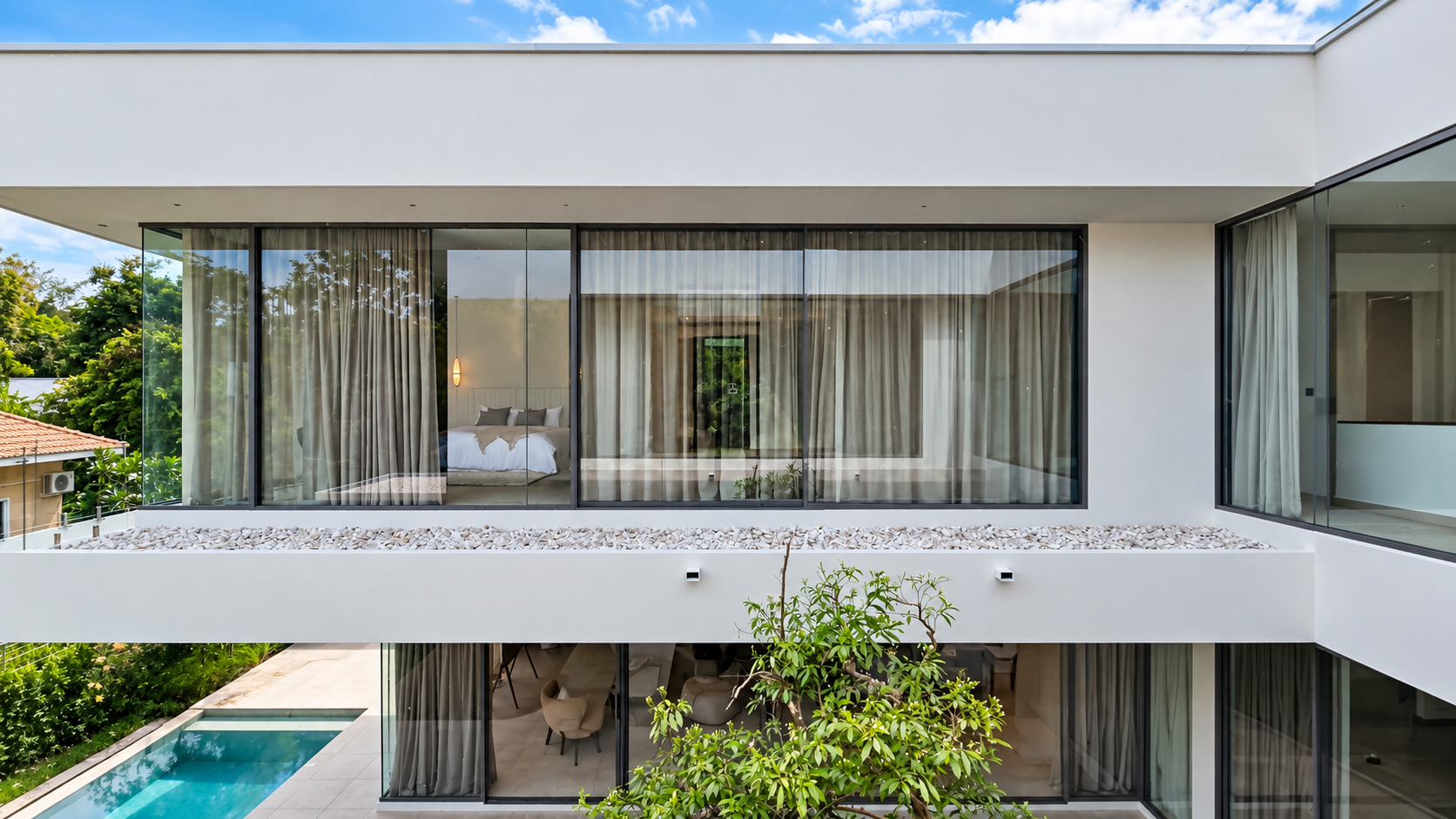 HS 068 · HS 068 A spacious modern home designed around a central courtyard · ตำบลตลาดขวัญ ดอยสะเก็ด เชียงใหม่ · ภาพที่ 2